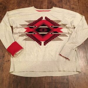 Abercrombie & Fitch heathered sweater with print